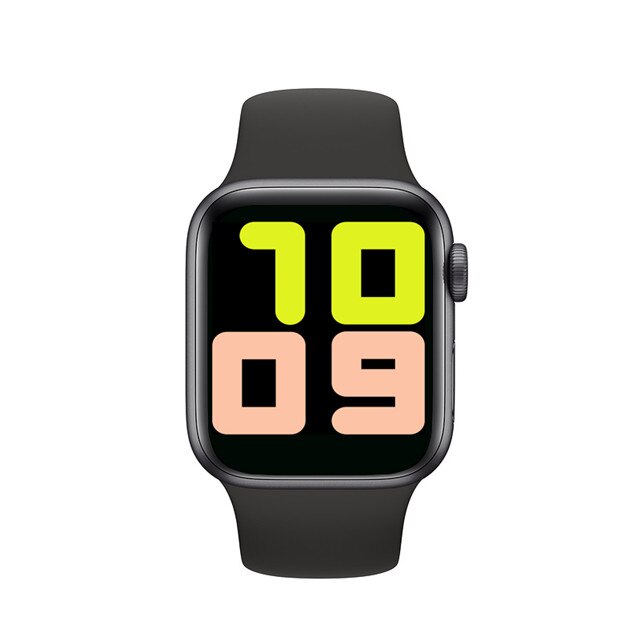 T500 Smartwatch IWO13 Serie 5 Bluetooth Call 44Mm Smart Horloge Hartslagmeter Bloeddruk Voor Ios Android Pk iwo 12 Iwo 8: Black