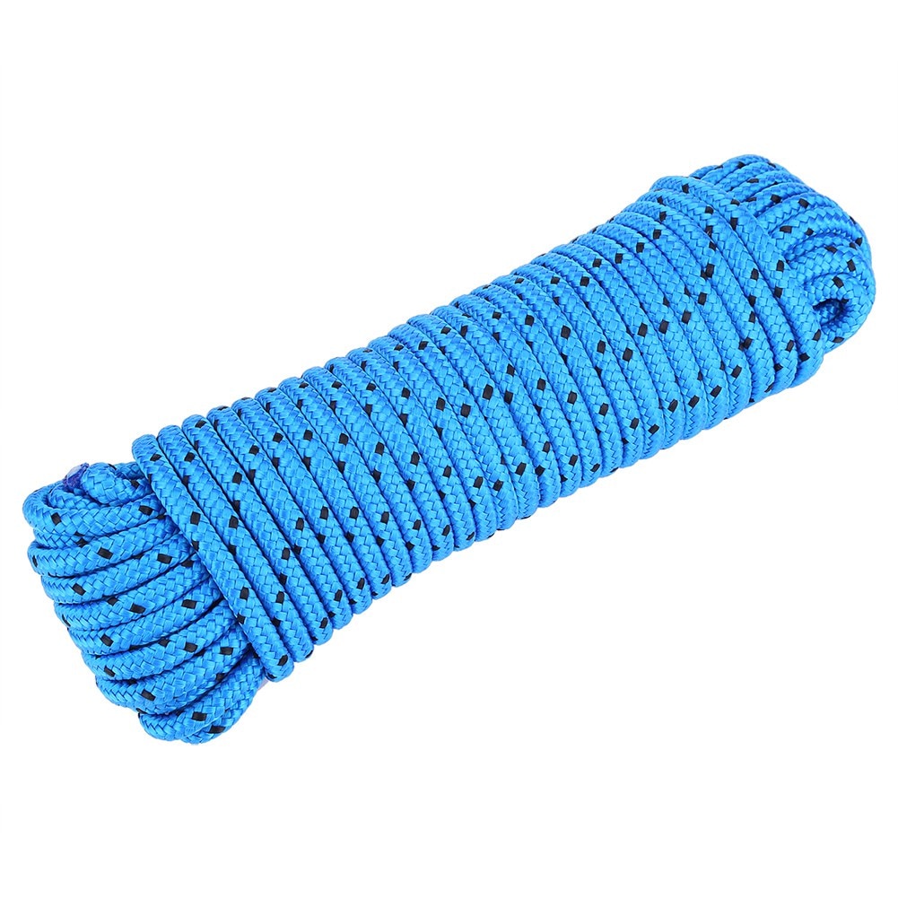 Rock Climbing Rope Outdoor Hiking Corda 8mm Diameter High Strength Statics Safety Rope Fire Rescue Parachute: Blue