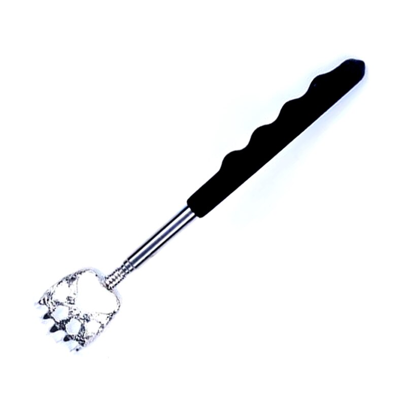 Durable Bear Claw Stainless Steel Back Scratcher Telescopic Extendable Massager Convenient Claw Telescopic Ultimate Massager: black