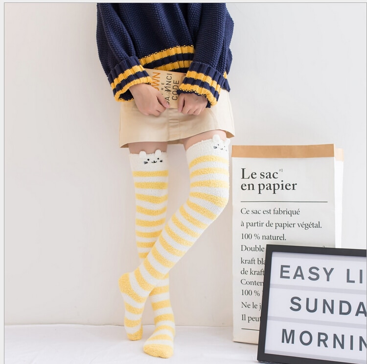 weichen, Flauschigen Flaum Dicken Korallen Fleece Warme Frauen Dame Winter Boden Bett Ankle Socken