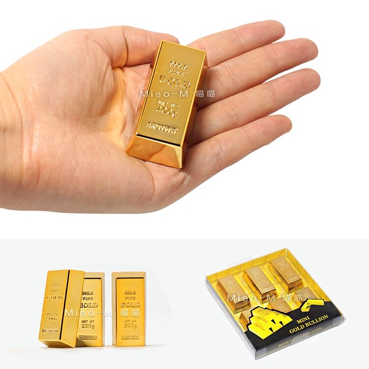 Simuleret mursten reklame projekter guld bar køleskab stick guld magnet stick karakteristisk boligindretning guld