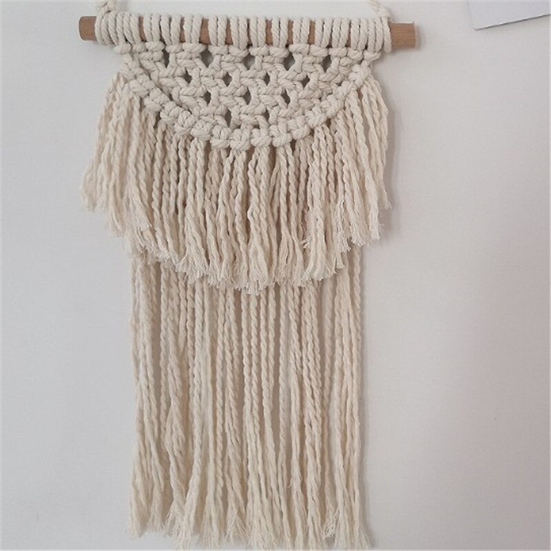 Macrame Wall Hanging Tapestry Handmade Cotton Woven Nordic Backdrop Boho Kids Room Home Decoration Wedding Photo Props