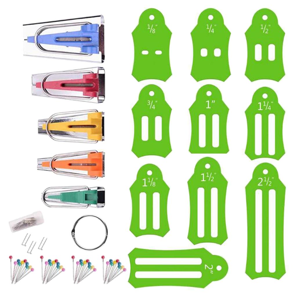 1 Set Bias Binding Maker Sewing Quilting Tools DIY Jelly Roll Sasher Tool Set For Sewing Accessories