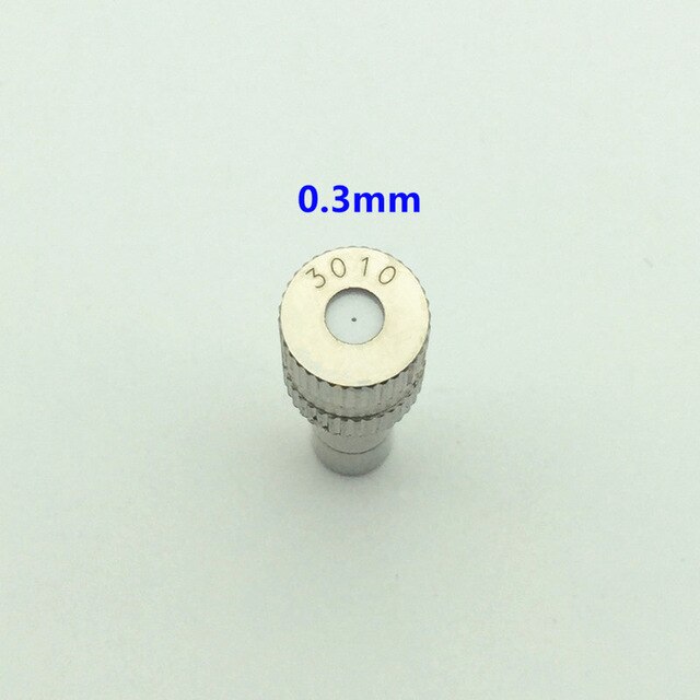 50 Pcs 6MM Slip Lock Quick Connector Garden Water Fog Mist Sprayer Nozzles For Misting System Fog Machine: 0.3mm Nozzle