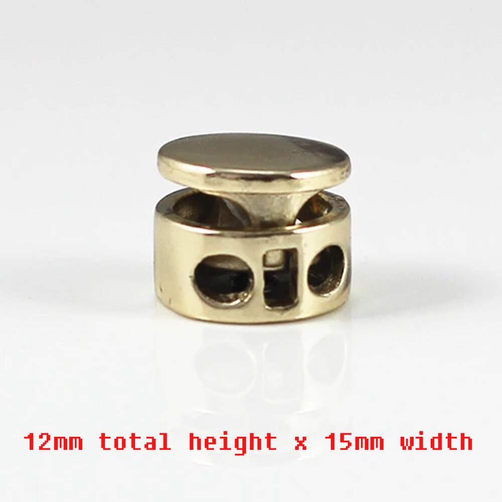 10pcs Pack Cord Lock Toggle Stopper lock Bean Silver /Gun/Gold Tone Toggle Clip NK149: B   NK172