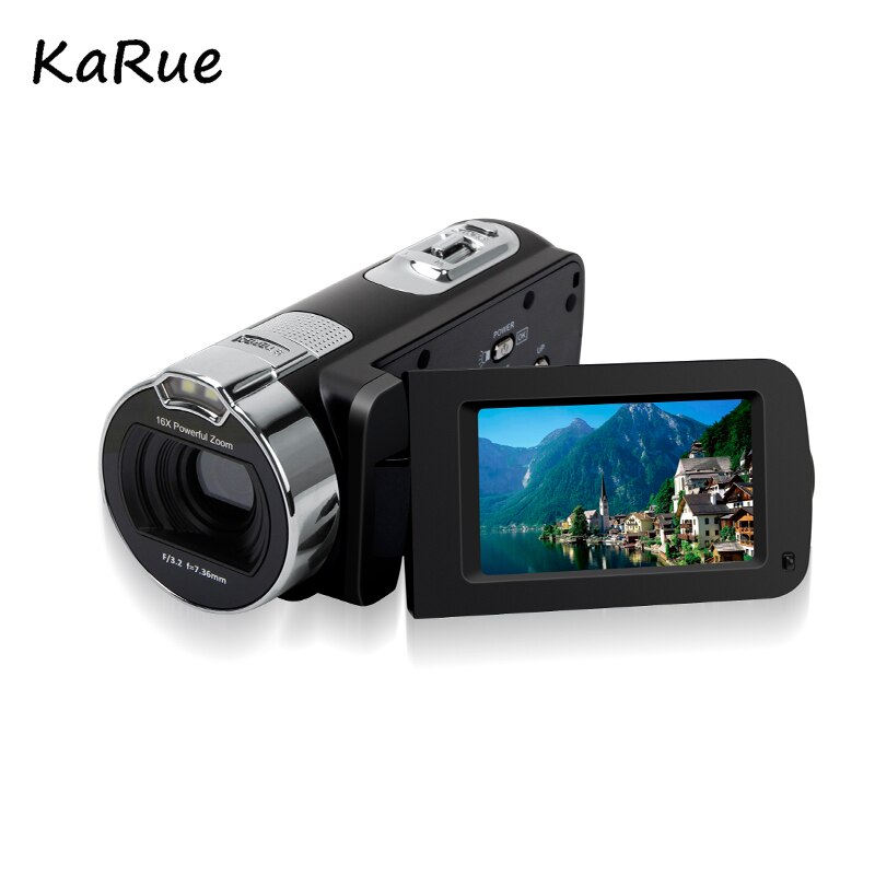 KaRue caméra vidéo numérique HD 1920x1080P 24MP 2.7 "écran 16x Zoom Mini caméscope DV caméra vidéo numérique avec LCD