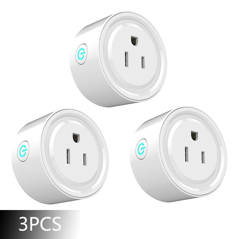 20A Tuya Smart Wifi US Plug Socket Outlet Power Monitor Timer Function Wireless Remote Control Works with Alexa Google Assistant: Bundle3