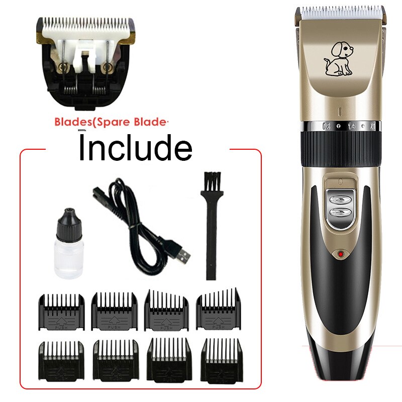 Electrical Pet Clipper Grooming Kit Rechargeable Animals Hair Cutting Machine Pet Cat Dog Hair Trimmer Shaver Set