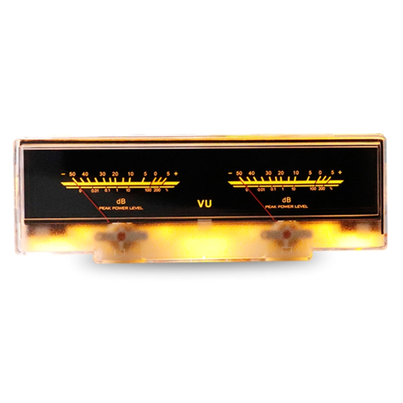 Dubbele Pointer Vu Meter Stereo Audio Versterker Board Db Sound Level Indicator Meter Verstelbare Backlight Met Driver