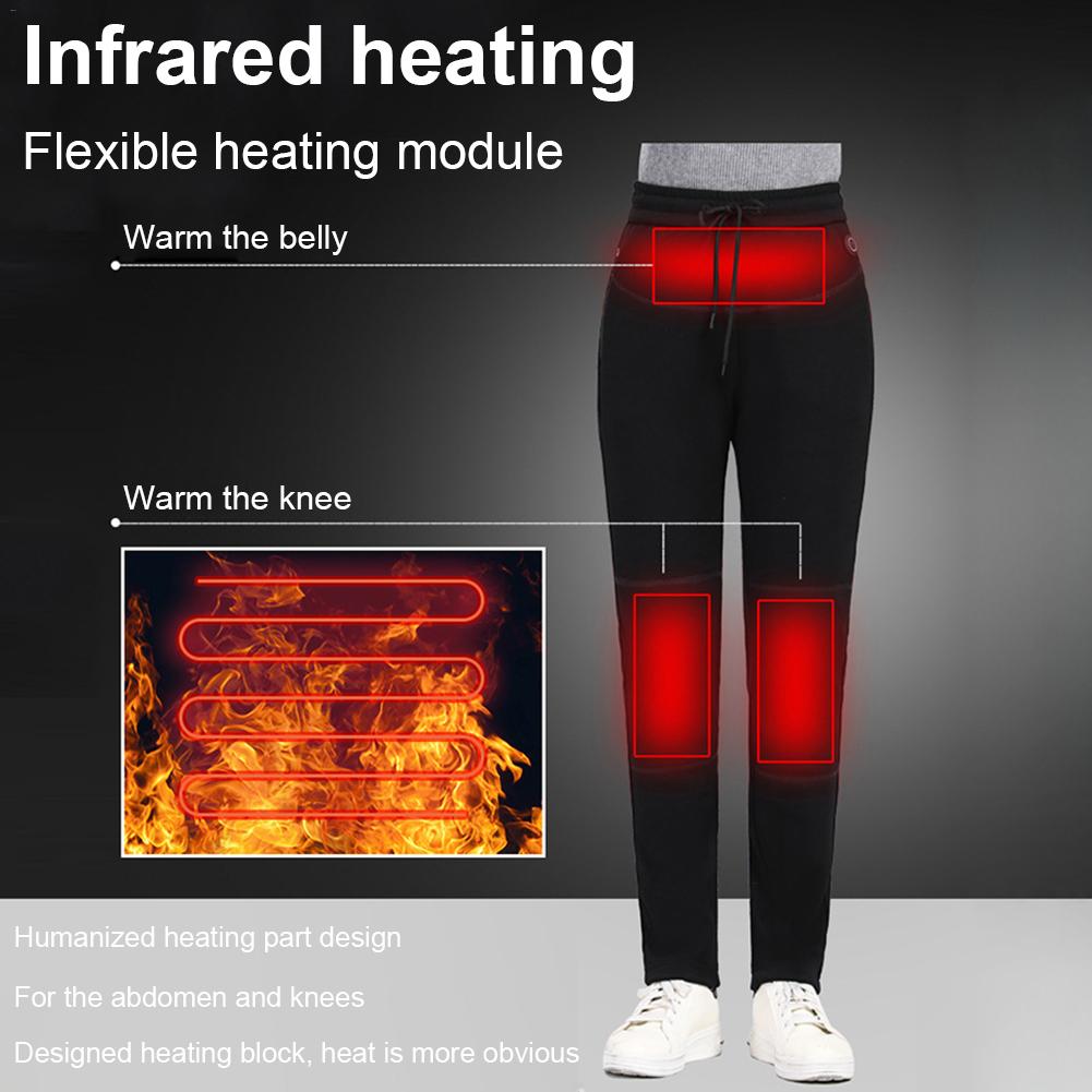 Heren dames elektronische verwarmde broek verwarming usb-verwarming winter warme pluisbroek vrije tijd joggingbroek - size- 4xl - Kleding kopen? | Korting tot 25