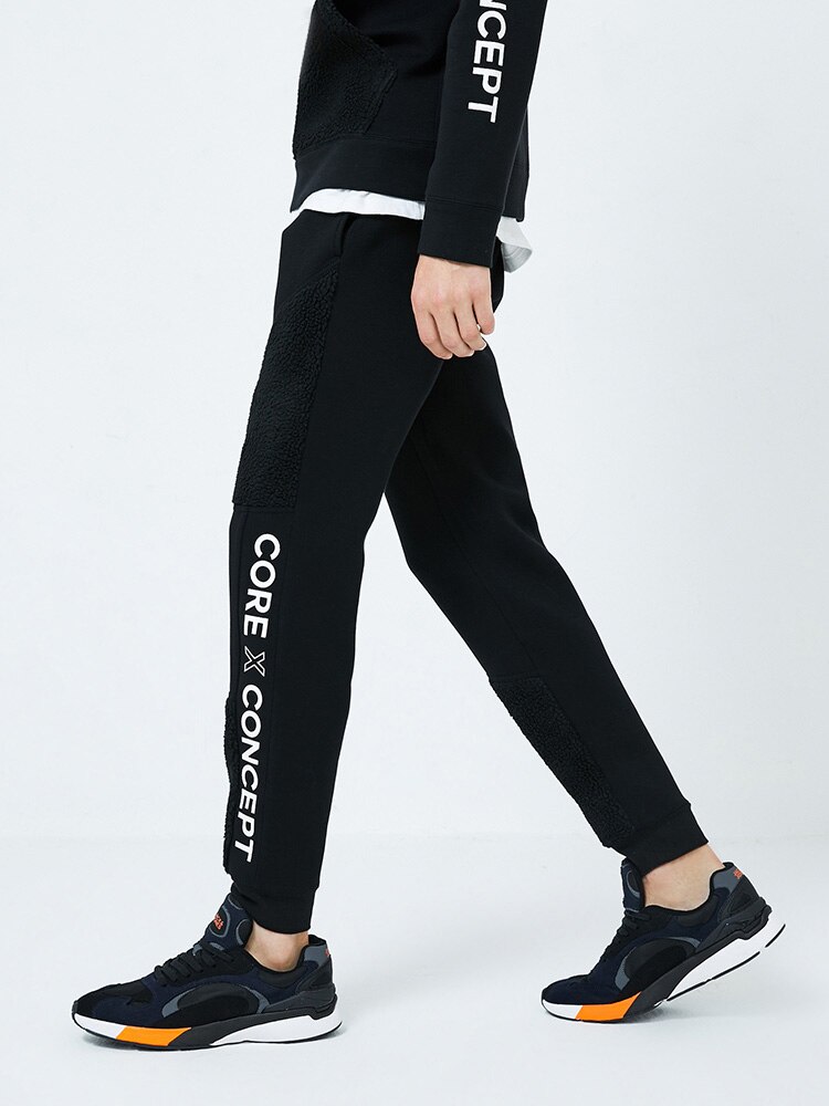Jack jones gestikte letters bedrukte kasjmier warme broek | 219314569