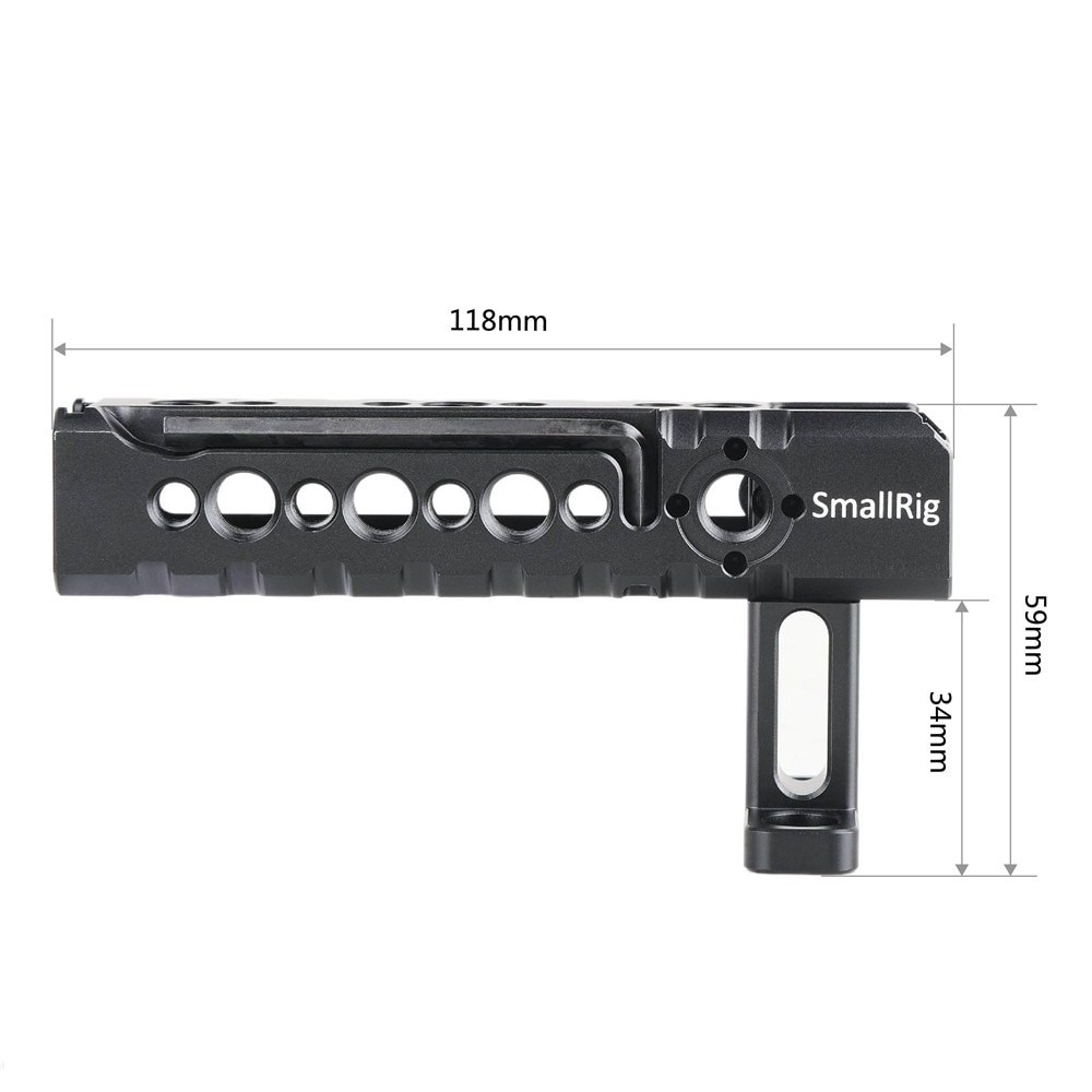 SmallRig DSLR Stabilizer Camera Handle Grip With Cold Shoe Mount Arri Locating Holes For Video Handheld Shooting 1984