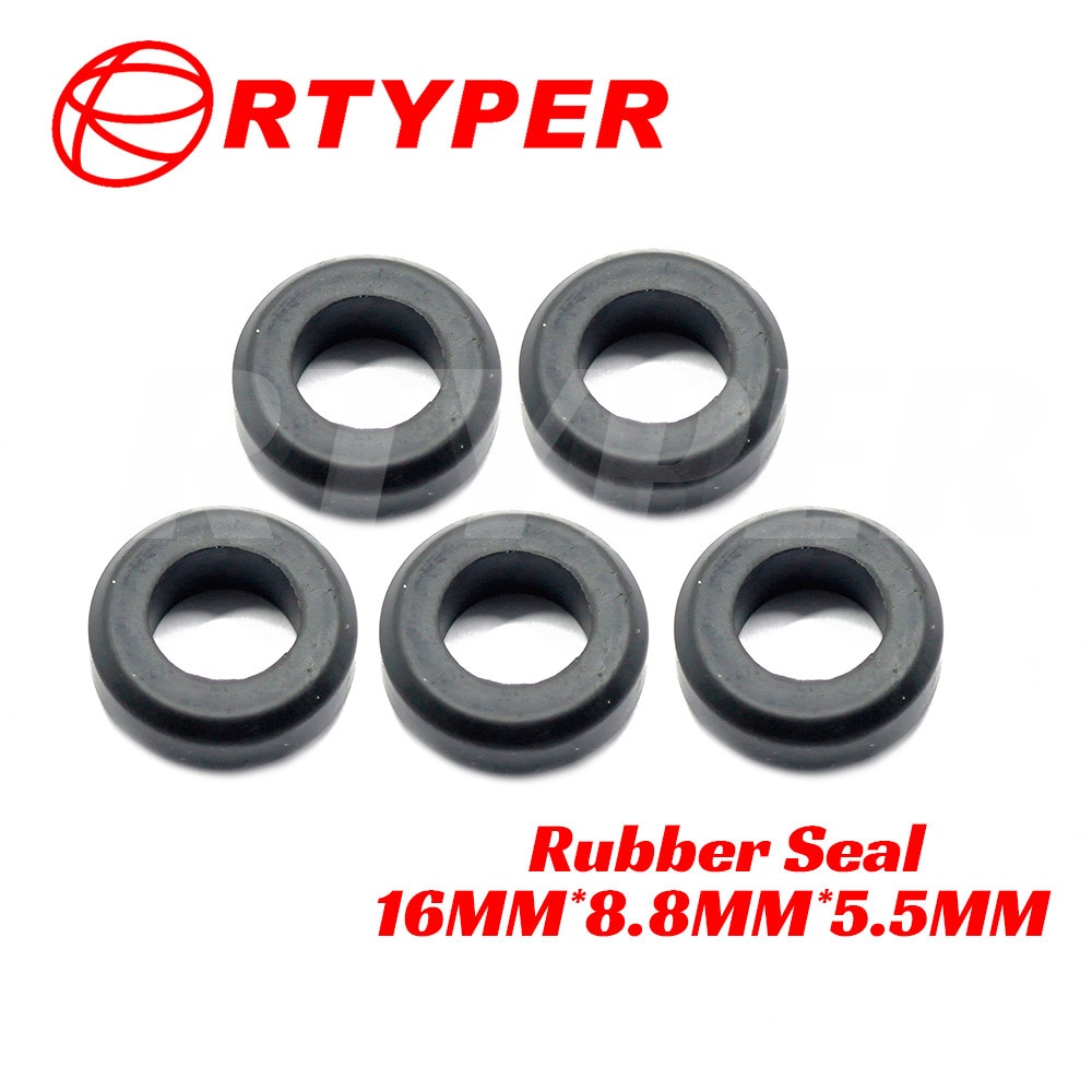 Kit de reparo de injetor de combustível, kit de vedação em borracha o ring 100 para toyota mazda fiesta suzuki mitsubishi mpi 16 *, 22002 peças 8.8*5.5mm
