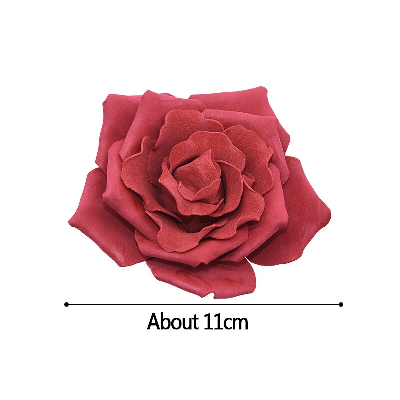 Roses artificielles en mousse 10cm 10 pièces | Têtes de fleurs artificielles pour Bouquet de mariage, couronne décorative pour la maison, décoration en boule bricolage pour mariage