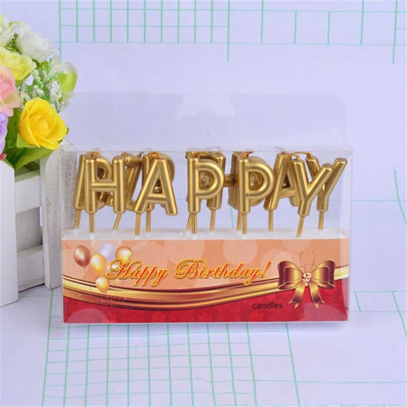Cartoon animal happy birthday cake party art candle crown letter happy birthday: TD golden HP