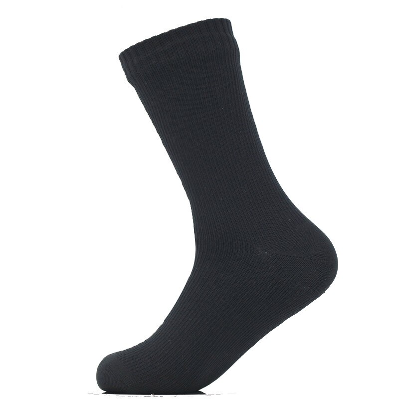 Calzini impermeabili traspiranti da esterno impermeabili escursionismo trampolieri campeggio inverno sci calzino equitazione neve calzini impermeabili caldi: 1 pair black / S Euro 37-39