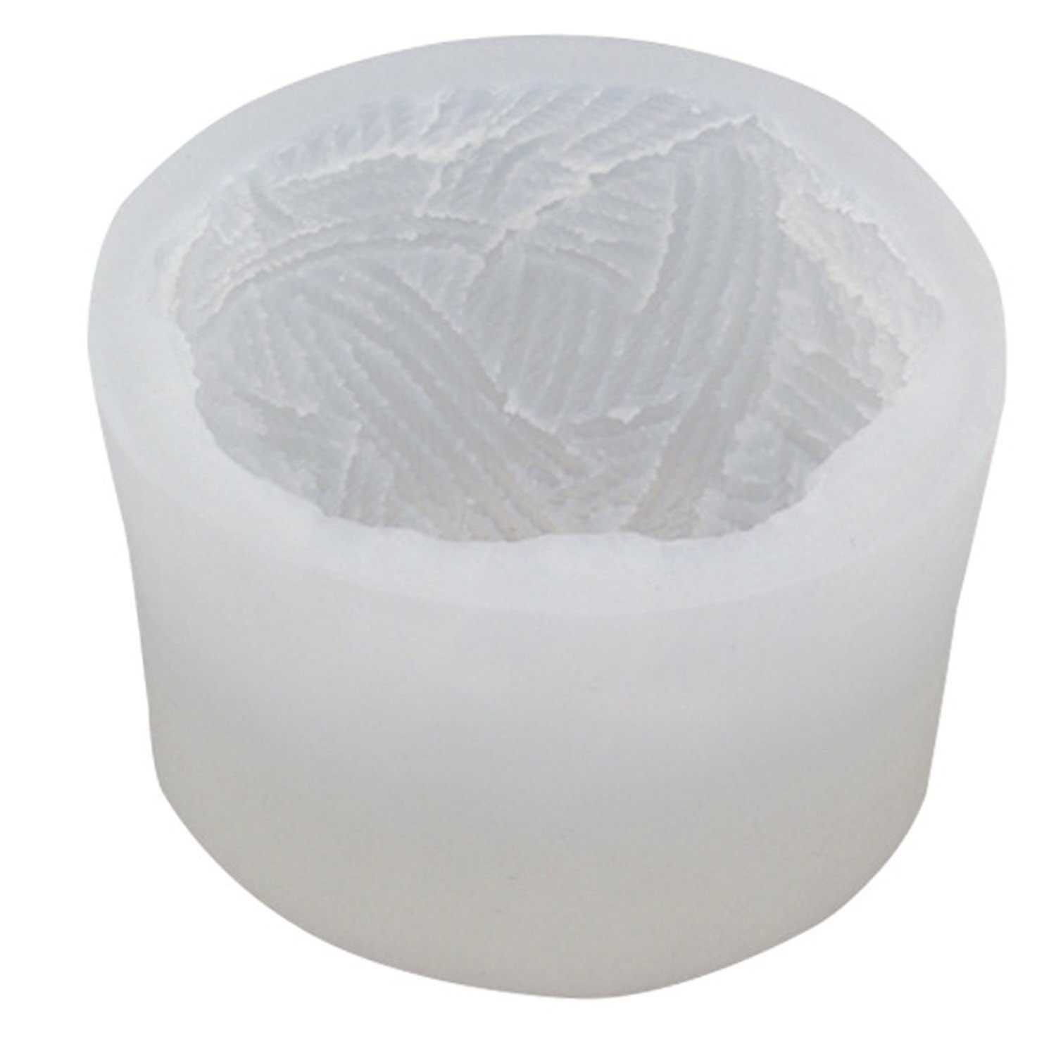 3D tricot laine boule Silicone moule moule pour bougie à bricoler soi-même savon arôme polymère argile résine Fondant gâteau faisant des couleurs aléatoires