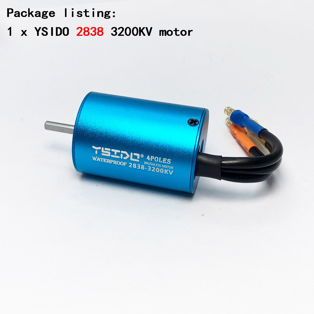 Ysido 2435 2440 2838 2847 børsteløs motor 35a 45a esc til wltoys 124016 remo Hobby xlh timaya redcat 1/12 1/14 1/16 rc båt bil: Grønn