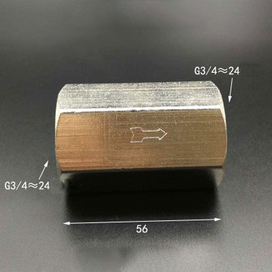 Dn20 3/4 " bsp vrouwelijk vernikkeld messing terugslagklep eenrichtings-terugslagklep water gas olie hex rud min 2 bar pneumatisch