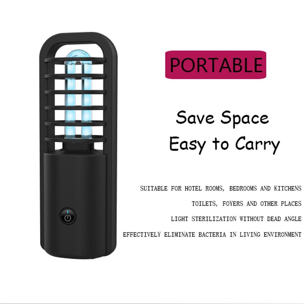 Ultraviolet Lamps UVC Light Portable USB UV Lamp Ozone Quartz Led Home Clean Ultraviolet Air Lights USB Ultraviolet Lamps