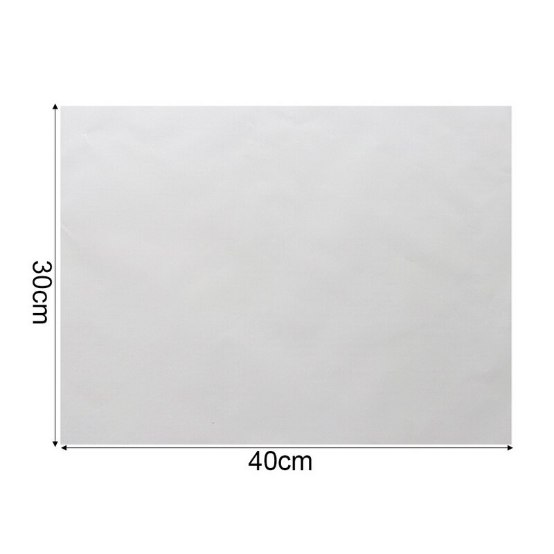 Papel de horno antiadherente reutilizable, resistente a altas temperaturas, almohadilla para hornear alfombrilla: 30x40cm white