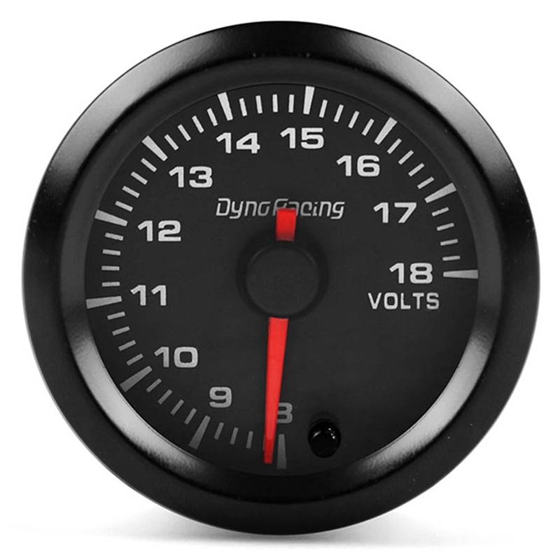 Dyno Racing 2 Inch 52Mm Digitale Pointer 7 Kleur Led Auto Voltmeter: Default Title
