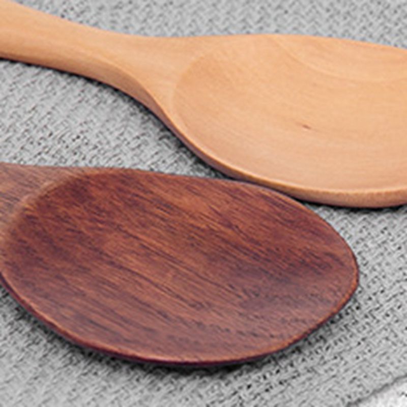 Japanischen stil Holz Reis Löffel Reis Paddel Holz Scoop Küche Löffel Schöpfen Esslöffel Große Portion Löffel Für Heimat Küche werkzeug