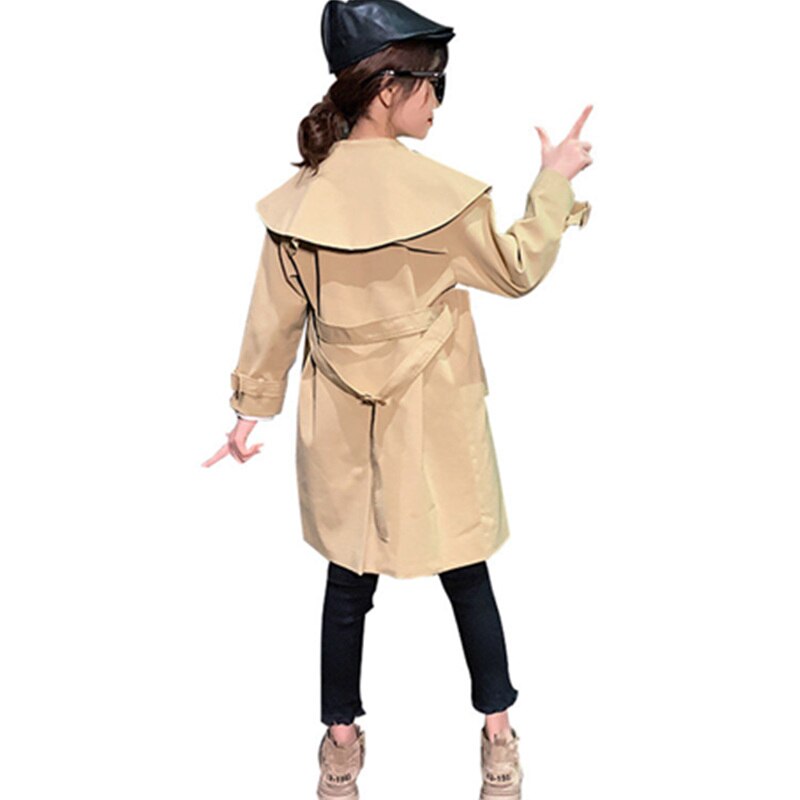 Nowe dziewczyny trencz odzież dziecięca dziewczyna trencz kurtka dla dzieci z kapturem dla dziewczyny płaszcze zimowe wykop wiatr kurz odzież wierzchnia: 9