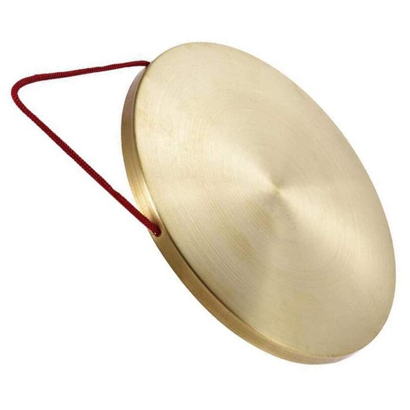 Btuty Handgong, bekken van messing en koper, 22 cm, met hamer, voor kapel en opera; eenvoudig te spelen