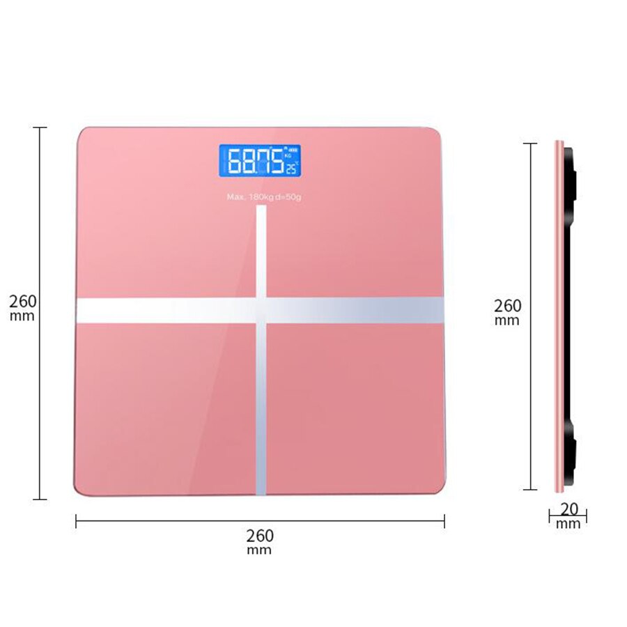 Body Fat scale Digital Bathroom Body Weight scale LED Digital electronic human health scale weighing measurement