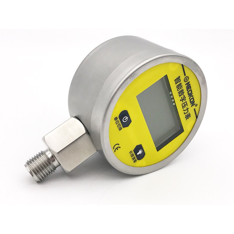 Manómetro digital inteligente de acero inoxidable, dispositivo electrónico de alta precisión para presión de agua, aceite y gas, 0.6Mpa-25Mpa