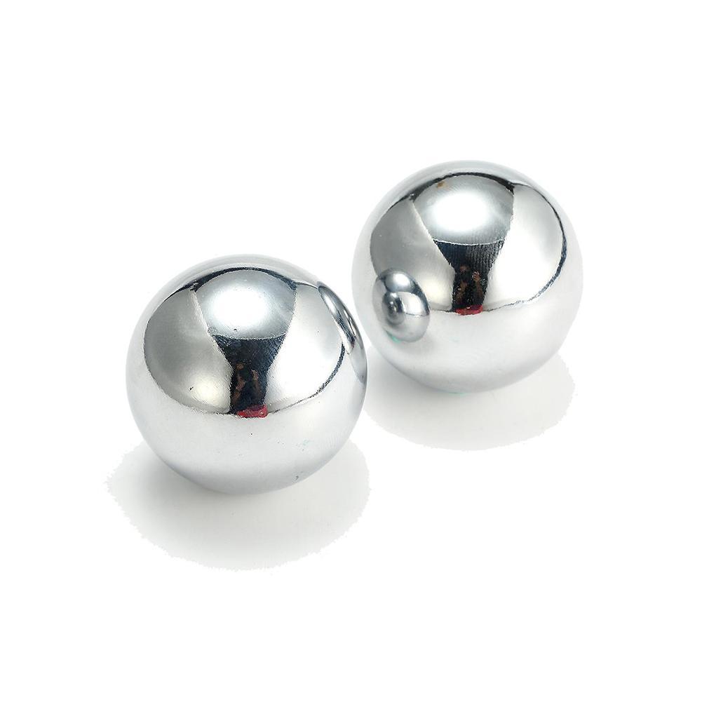 Chinese Chromium-Plated Silver Brocade Balls Iron Fitness Handball Middle-Aged Sensory Exercise Ball Turn Message Medicine Balls