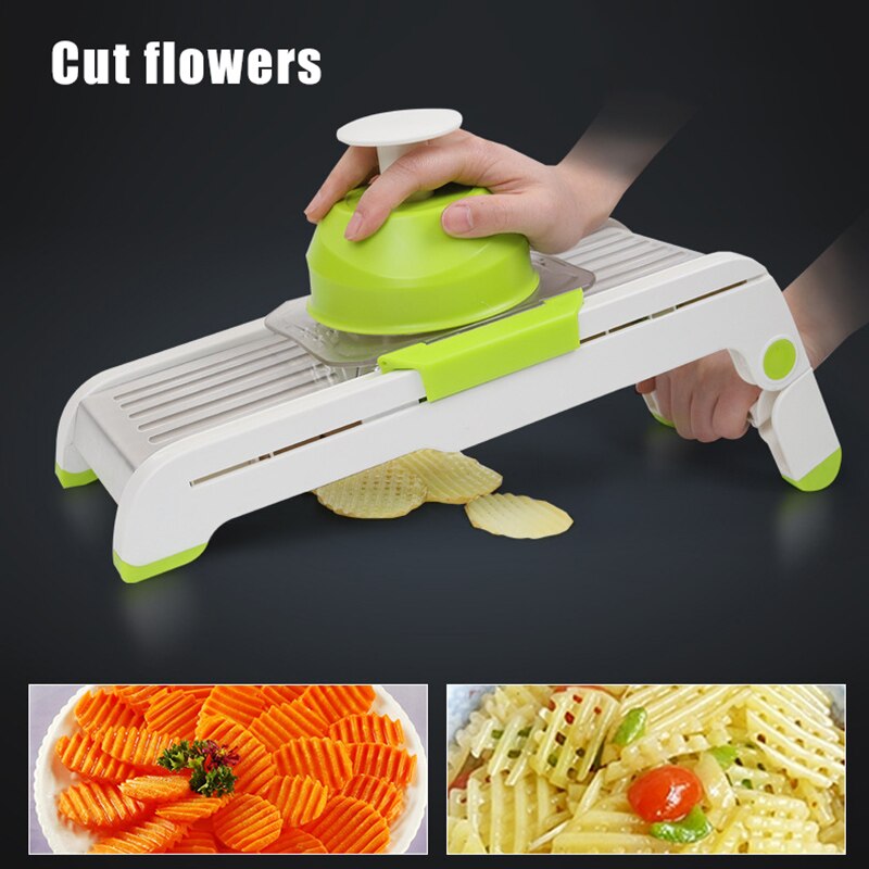 Multifunction Mandoline Slicer Adjustable Vegetable Slicer Multi Blades Manual Potato Carrot Grater Onion Slicer BV789
