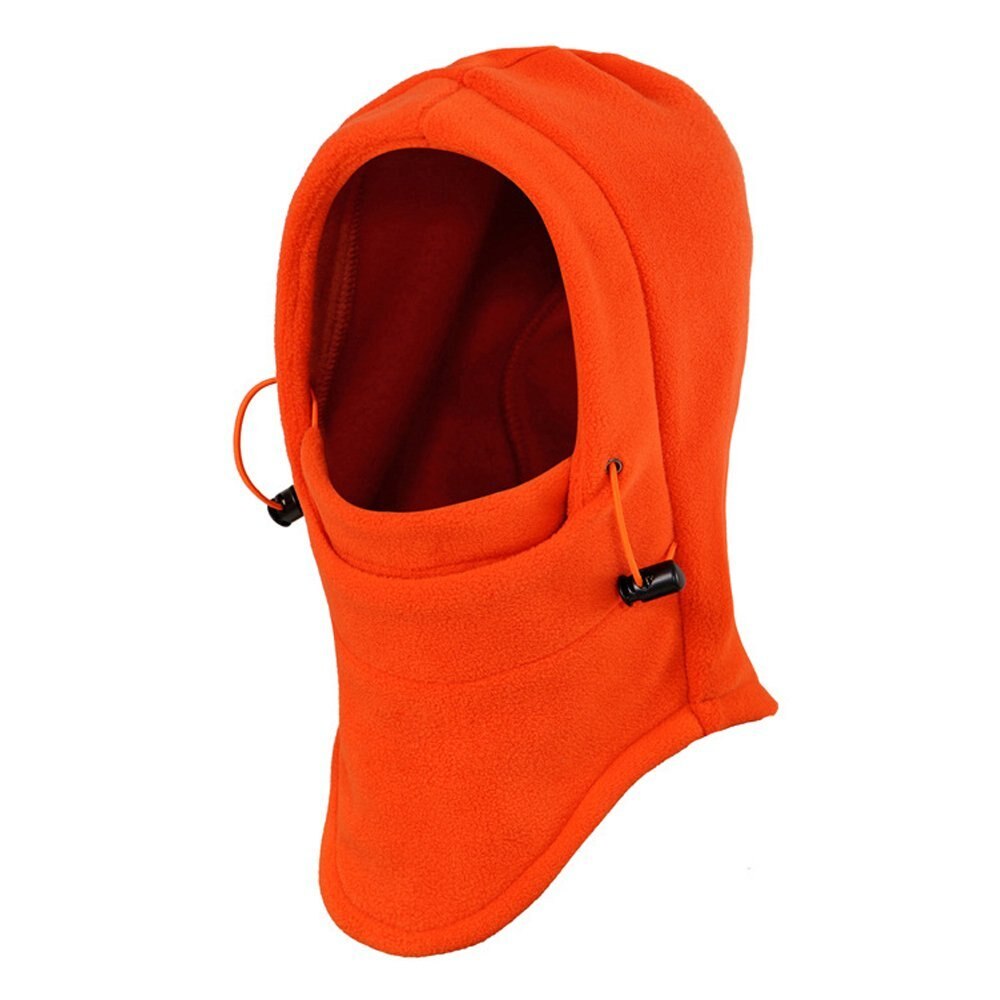 Balaclava Hoed Hooded Halswarmer Fietsen Gezichtsmasker Winter Sport Gezichtsmasker voor Mannen Fietshelm Mutsen Gemaskerde cap: Oranje