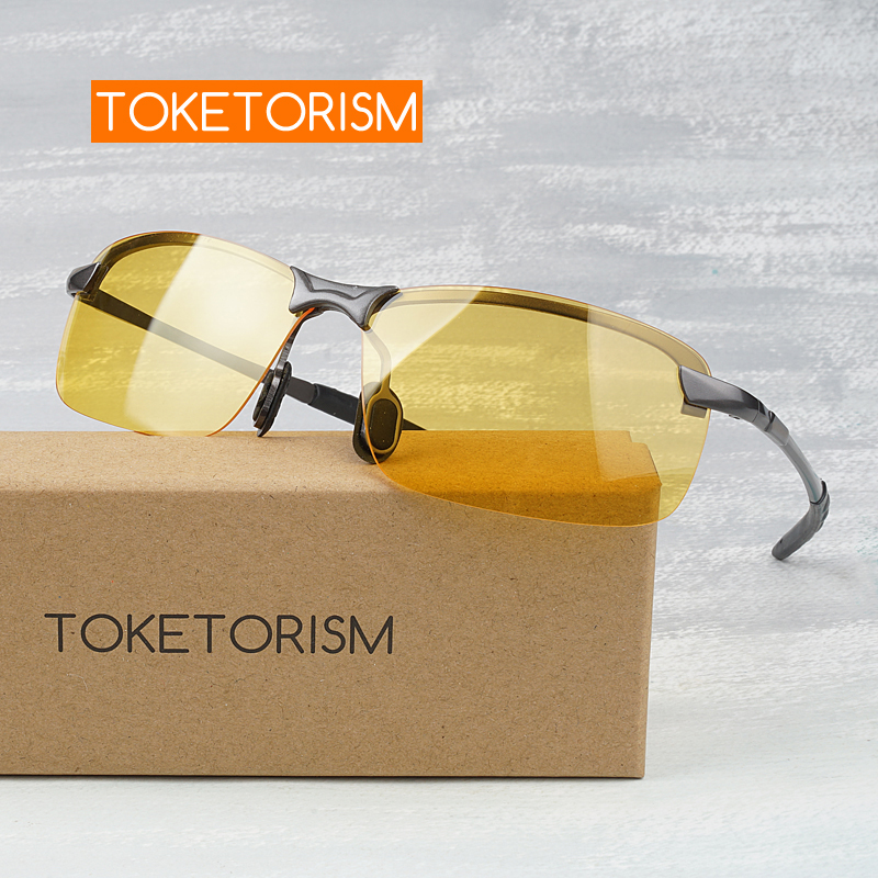 Toketorism anti glare nattkjøring gule briller bilkjøring menn kvinner solbriller  y3043