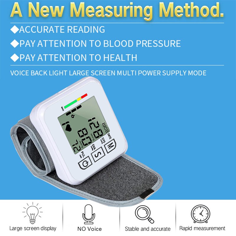Automatische Bloeddrukmeter Bp Bloeddrukmeter Bloeddrukmeter Tonometer Voor Meten Arteriële Druk