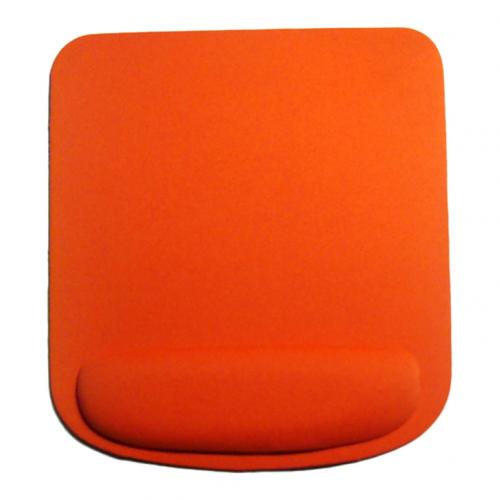 Anti-slip Soft Sponge Mat Gaming Mouse Pad Cushion with Wrist Rest PC Accessory Anti-slip Mouse Pad Sponge Cloth: Orange