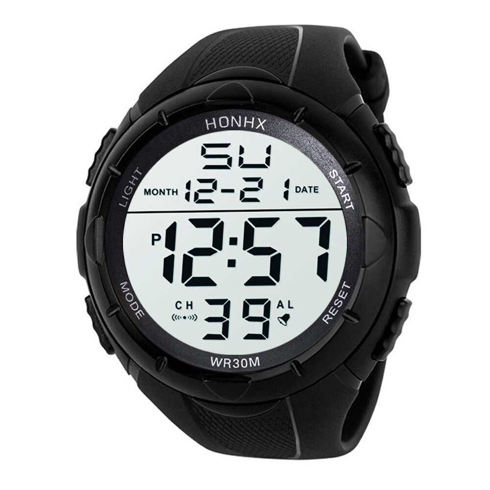 Luxe Sport Casual Mannen Horloges Digitale Man Vrouwen Horloge Siliconen Band Led Elektronische Mannen Horloge Klok Relogio Masculino #3: D