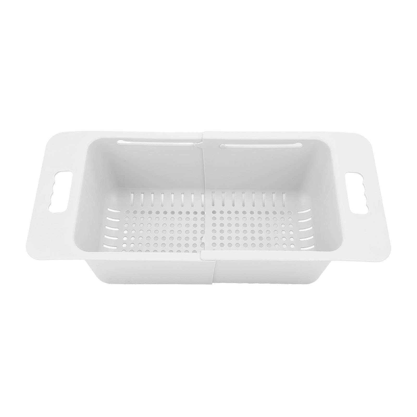 Freezer Bin Chest Freezer Basket Storage Bin Divider Expandable with Handle for Kitchen: WHITE