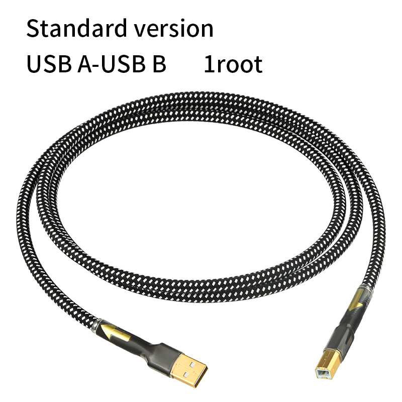 hifi USB OTG cable USB A to B type c cable 5N OCC lighting to B audio cable decoder DAC sound card A-B shielding
