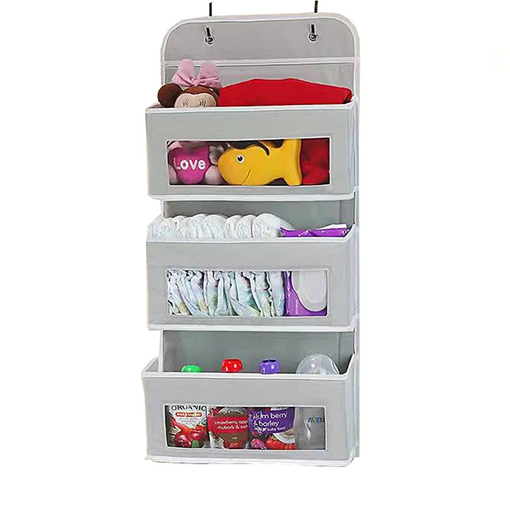 Hängende Aufbewahrungstasche für die Türrückseite, Wandmontage, Handy-Organizer, Baby-Bett-BHs, hängende Aufbewahrungstasche, gebündelte Tasche/Seil-Tasche: Blau