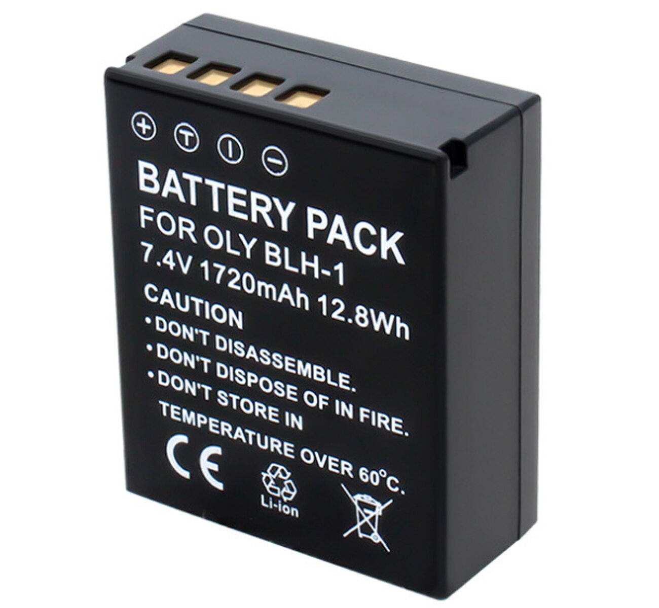 Batterie pour Olympus BLH-1, BLH1, BCH-1 et OM-D E-M1X, OMD EM1X, OM-D E-M1 Mark II, EM1 MarkII appareil photo numérique: 1 X BLH-1 Battery