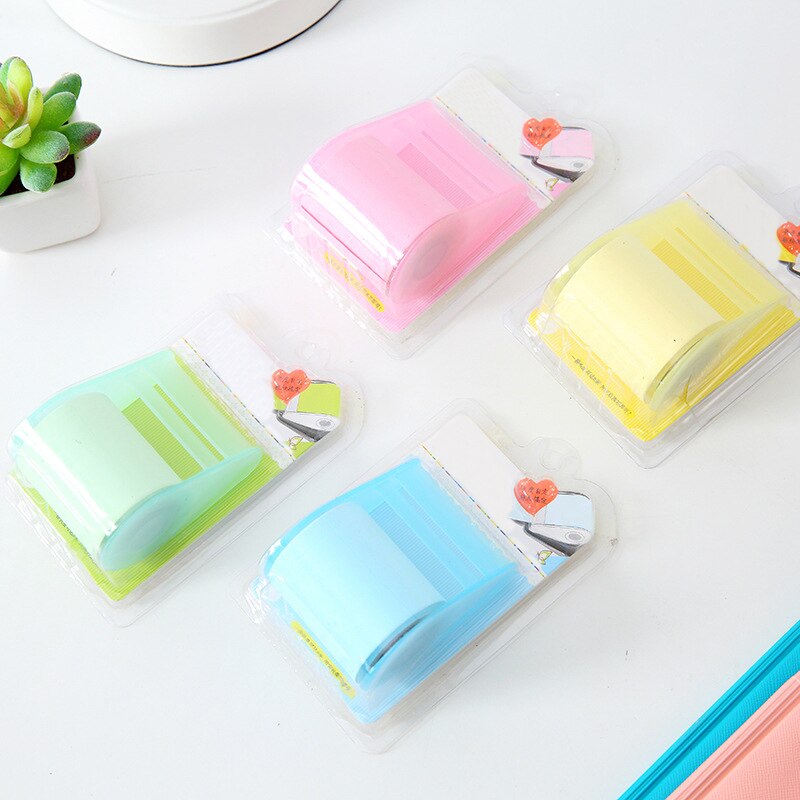 Memo Tape En Dispenser Lage Tack Tape Papier Sticker Voor Diy Craft Kaarten Stansmessen Maken Leverancier