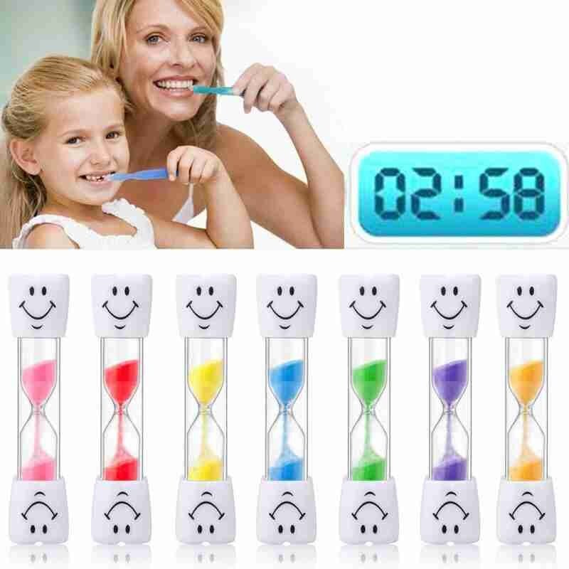 1pc lachende gezicht multifunctionele kook-borstel kinderen timer ornamenten bureaublad zand kinderen  u2 j 6