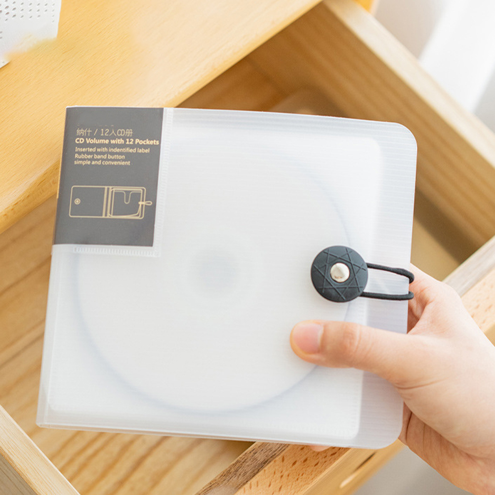 Organizador de cd dvd fichário de armazenamento 12 capacidades caso de cd portátil titular de disco de dvd pequeno caso de cd saco de armazenamento de cd