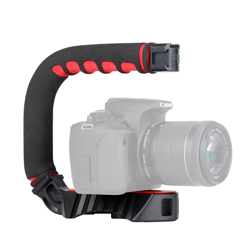 Ulanzi U-Grip Pro Video Actie Stabiliseren Handle Grip met 3 Schoen Mounts voor iPhone DSLR Camera 'S Camcorders GoPro hero 7 6 5