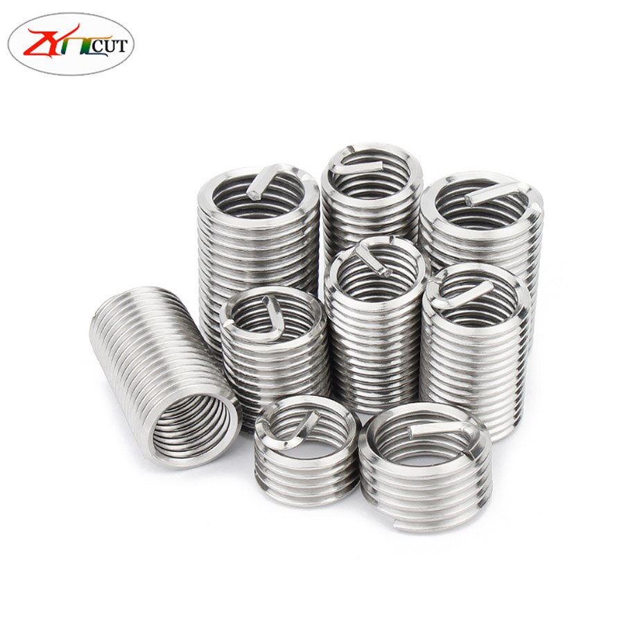 100PCS M2 M3 M4 M5 M6 304 Stainless steel thread sleeve,Spring screw sleeve,Thread protection sleeve