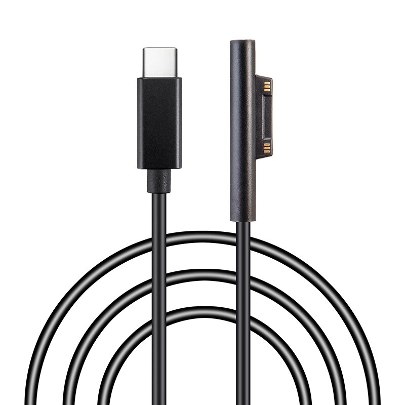 Mayitr 1pc usb tipo-c pd carregador 1.8m 15v pd fonte de alimentação cabo de linha de carregamento para a superfície do portátil pro 6/5/4/3