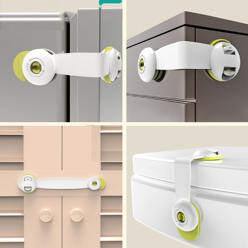 6 Pcs Kind Veiligheid Kast Sloten-Sterke Lijm Sloten Voor Keuken Kasten Lade Kast Koelkast Prullenbak Installeren