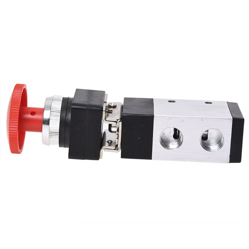 1/4"PT 2 Position 3 Way Momentary Mushroom Button Pneumatic Mechanical Valve